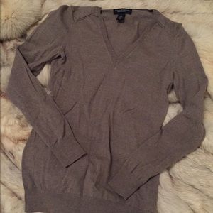Cozy taupe Banana Republic 💯% merino sweater